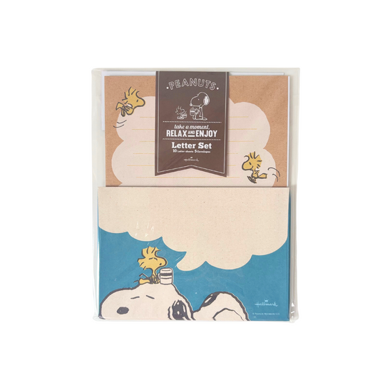 Hallmark Snoopy Peanuts Letter Set - Relax Design