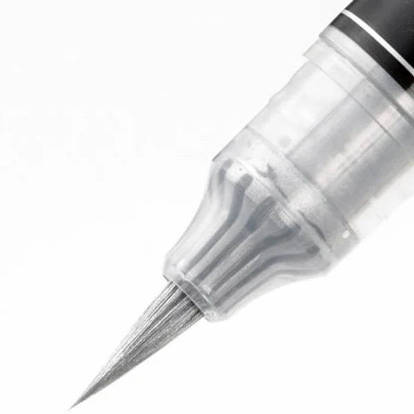 Pentel Fude Metallic Brush Pen - Ginnoho Silver