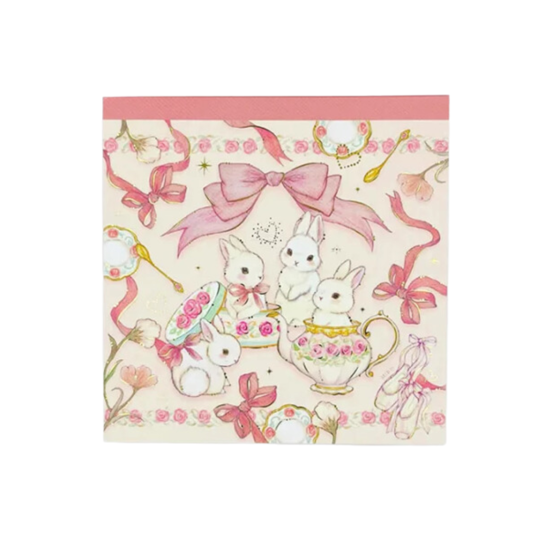 Clothes Pin Miki Takei Rabit Memo Pad (Pink)