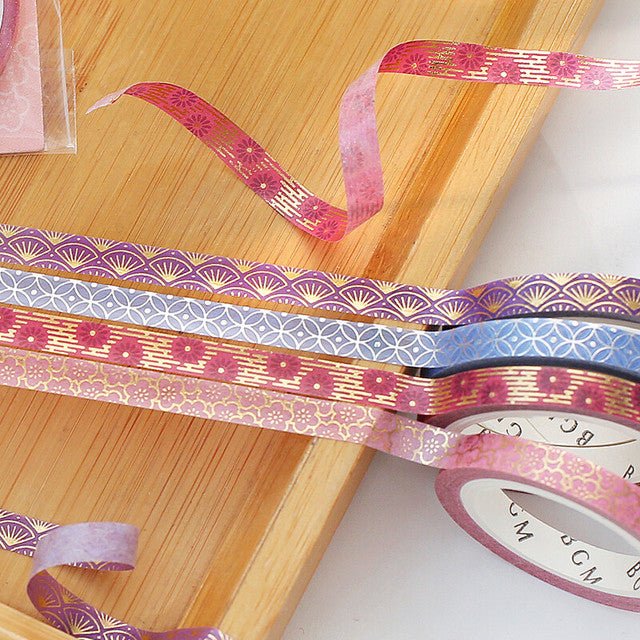 BGM Foil Washi Tape Bunroku - Japanese Yen - Kizuna Stationery