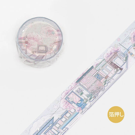 BGM Washi Tape Foil Little World - City by the Sea - Kizuna Stationery