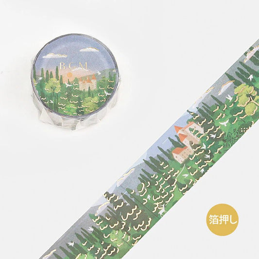 BGM Washi Tape Foil Little World - Forest Scenery - Kizuna Stationery