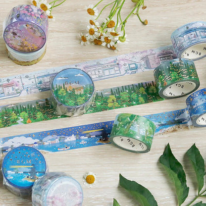 BGM Washi Tape Foil Little World - Lighthouse - Kizuna Stationery