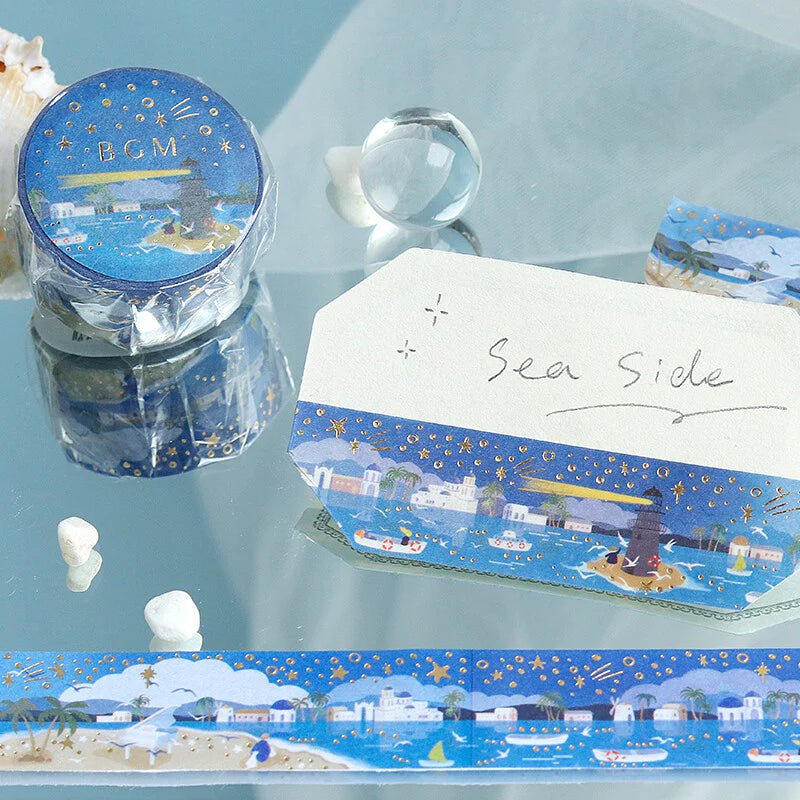 BGM Washi Tape Foil Little World - Lighthouse - Kizuna Stationery