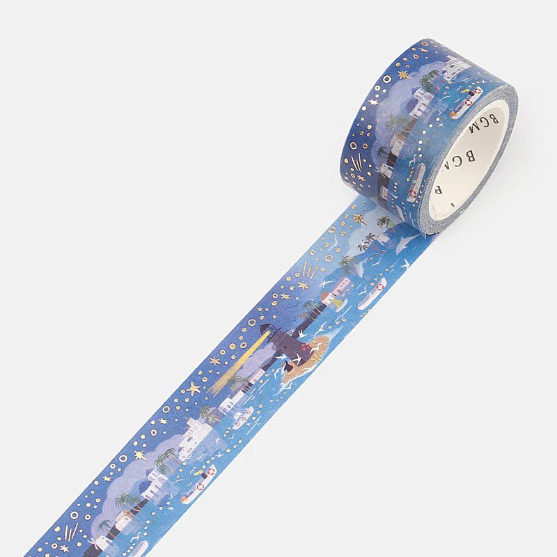 BGM Washi Tape Foil Little World - Lighthouse - Kizuna Stationery