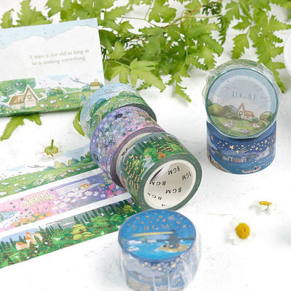 BGM Washi Tape Foil Little World - Lighthouse - Kizuna Stationery