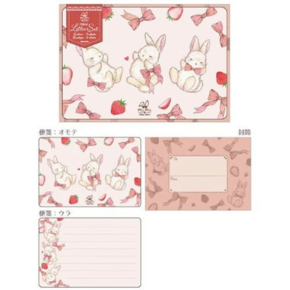 Clothes Pin Miki Takei Rabbit Mini Letter Set (Pink)